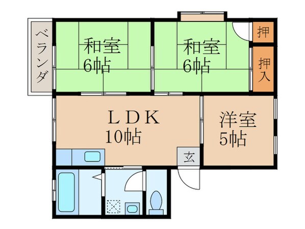 コーポ希玲の物件間取画像